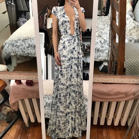 ❌SOLD❌ Reformation Lumen Floral Maxi Wrap Dress XS - Picture 3 of 8